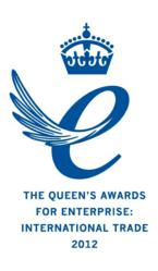 Queens award for industry logo